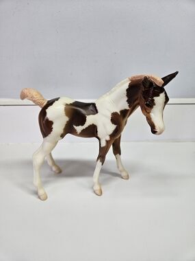 VINTAGE Breyer Horse Paint Foal Takoda Chestnut Tobiano 1297 2007 Traditional